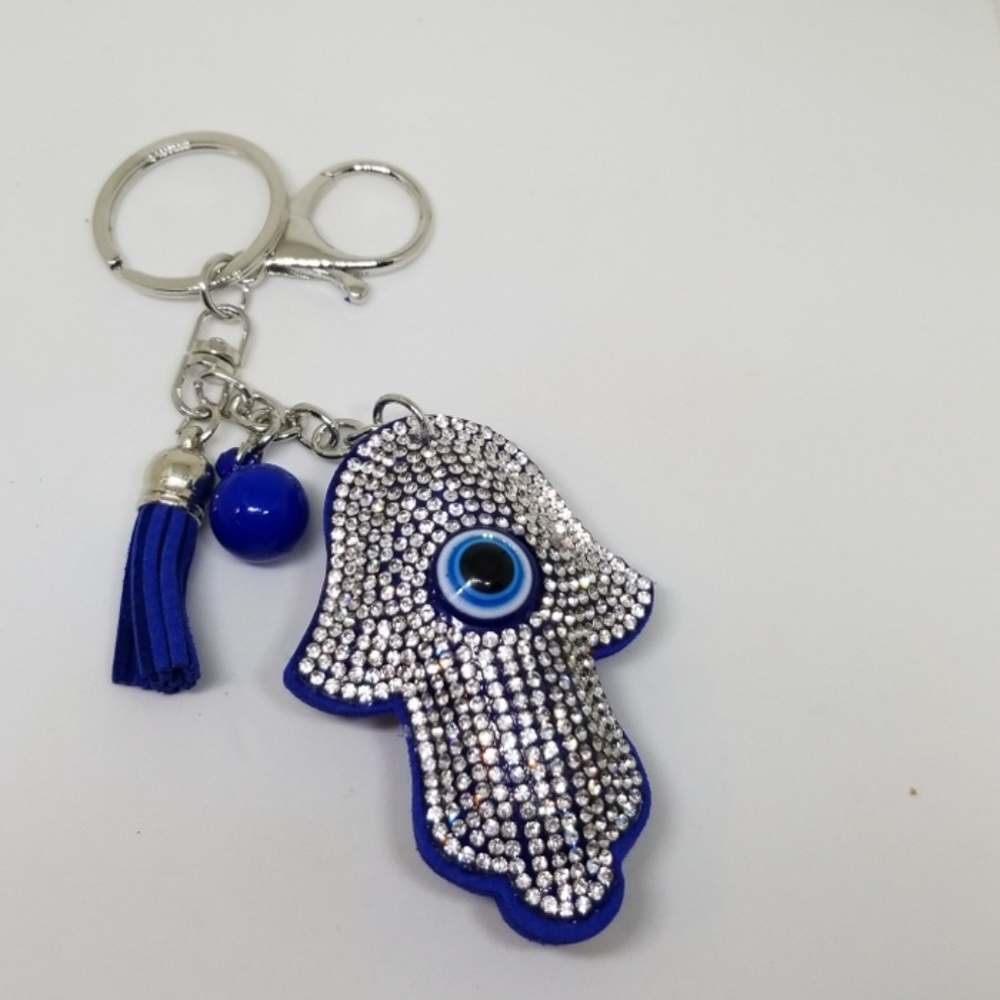 Evil Eye Rhinestone Keychain Turkish